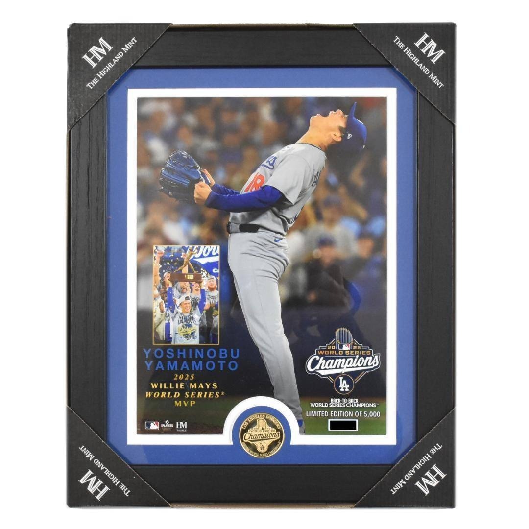MLB - 山本由伸 2025 ワールドシリーズ MVP受賞記念 ドジャース フォト
