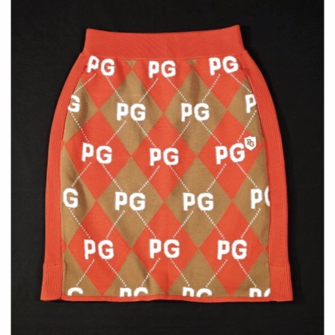 PEARLY GATES - 【PEARLY GATES】秋冬 アーガイル ニット ひざ丈