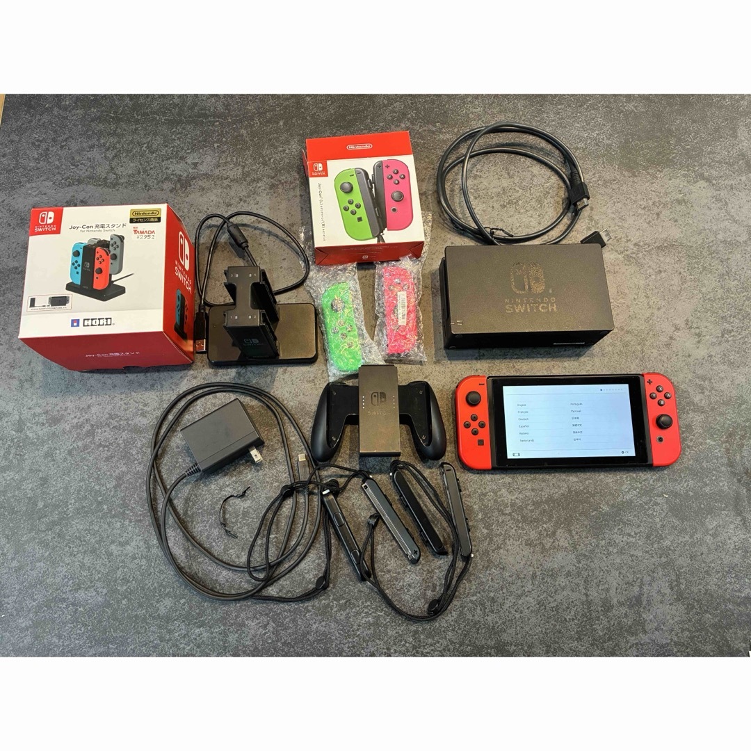 Nintendo Switch - Nintendo Switch 本体 付属品完備＋追加Joy-Con