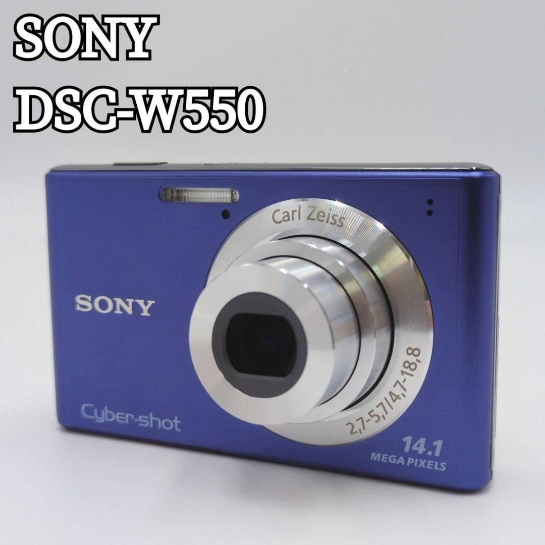 SONY - 未使用級 SONY Cyber-shot 1410万画素 W550 ブルーの通販 by