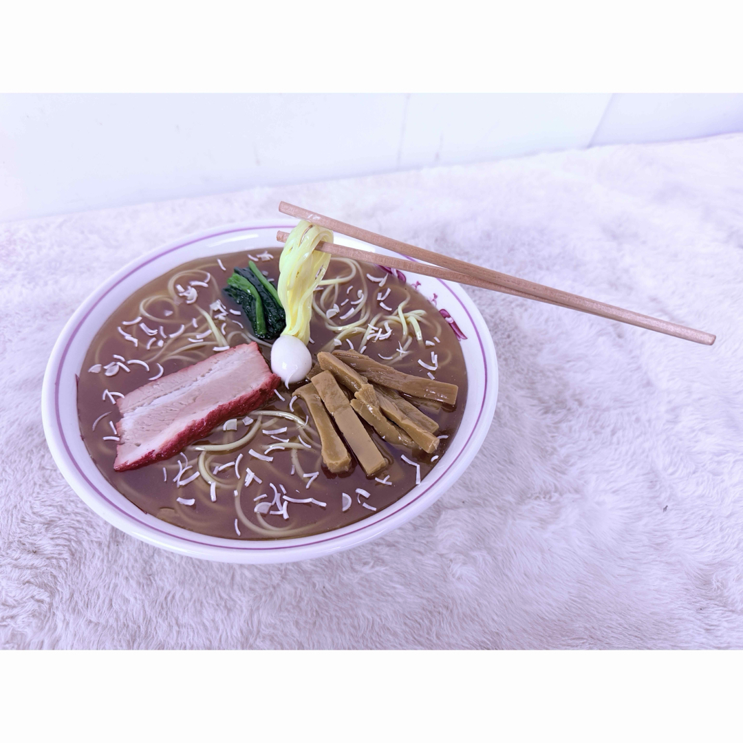 昭和レトロ 食品サンプル 中華そば 日本製 職人手作り リアル模型