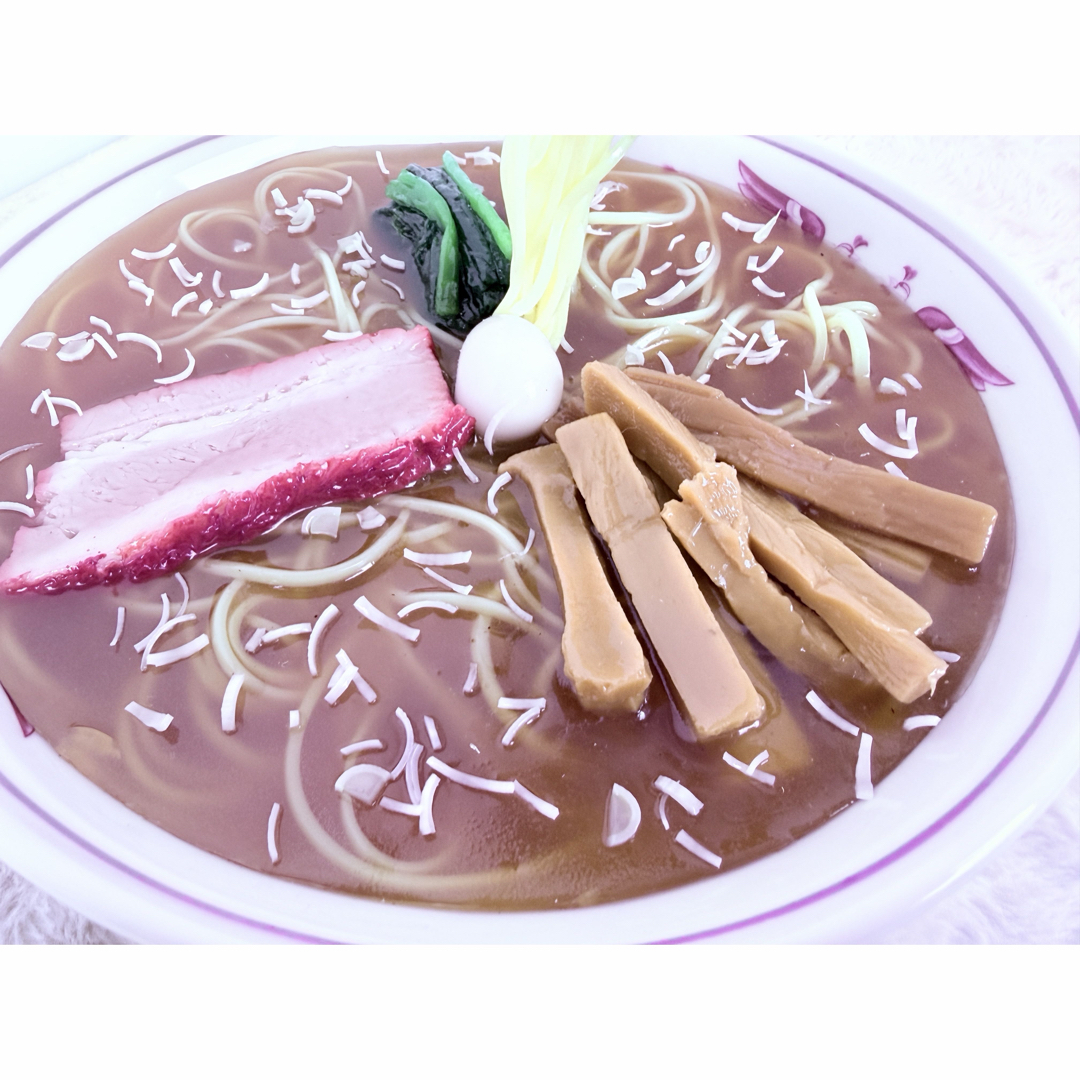 昭和レトロ 食品サンプル 中華そば 日本製 職人手作り リアル模型