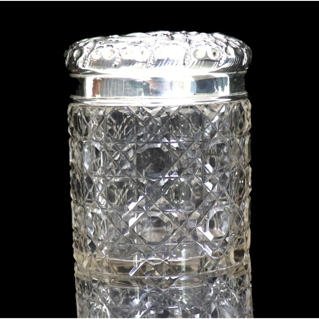 Baccarat - オールド・バカラ レア ディアマン・ピエーリー 蓋物 銀