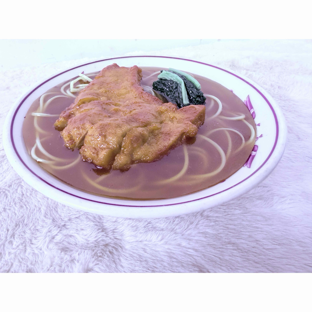 昭和レトロ 排骨麺 パイコーメン 食品サンプル 直径約21.5cm 町中華の