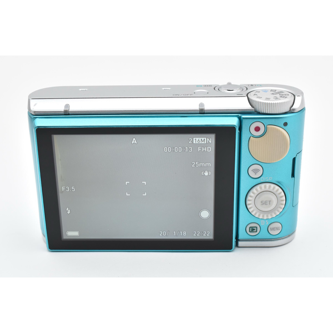 CASIO - 美品 Casio exilim EX-ZR1800 コンデジエメラルドブルーの通販