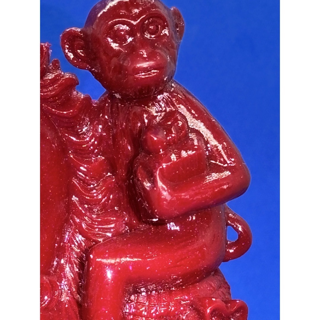 極美品 紫金砂・辰砂「馬上封侯」精雕置物 約14×10×5cm 490g5858の通販