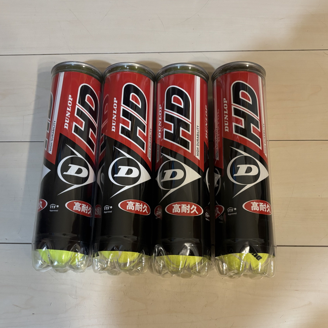 DUNLOP - 硬式テニスボール 未開缶 16球（4球入り×4缶）の通販 by