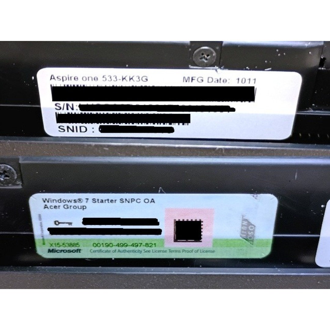 Acer - ☆ノートPC acer Aspire one 533 Windows7 美品の通販 by