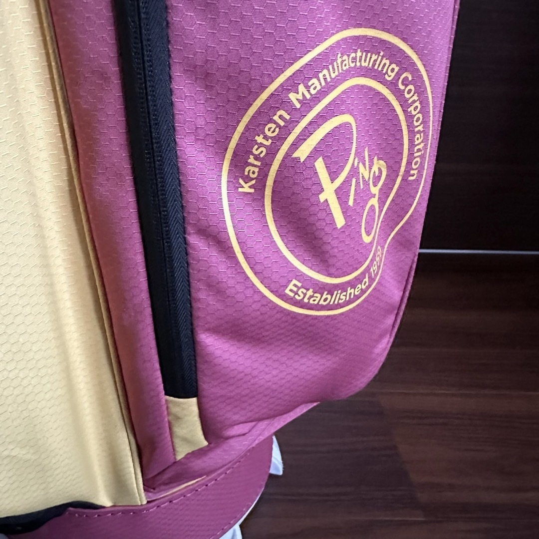 PING - 希少 ピン PING CB-P225 限定 マルーンゴールド キャディバッグ