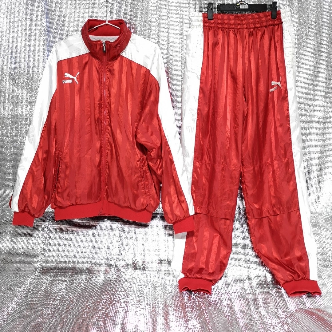 PUMA - サッカー部 プーマ ウインドブレーカー シャドーストライプ