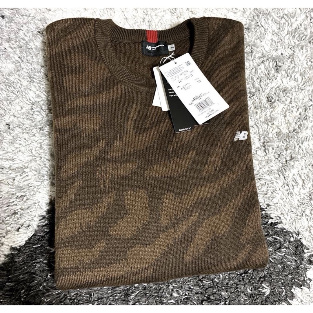 new balance golf - 新品 NEW BALANCE GOLF メンズ ゴルフニット 総柄