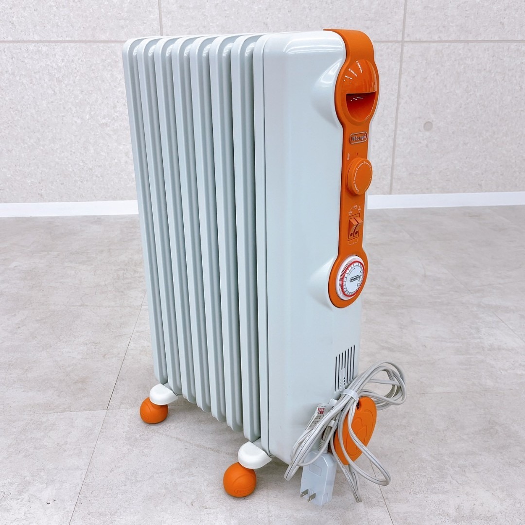 DeLonghi - デロンギ オイルヒーター JR0812-OR 1200W／タイマー付きの