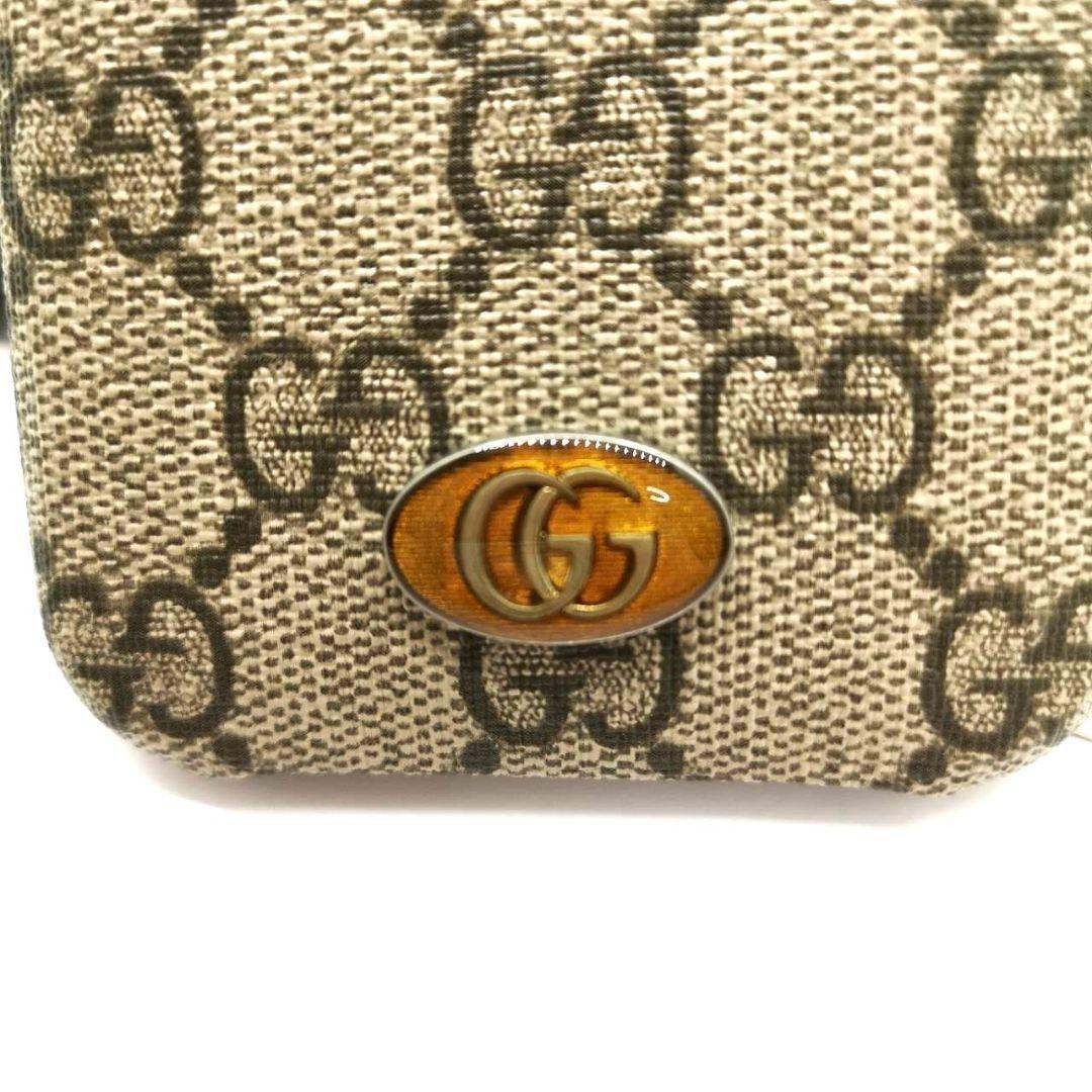 GUCCI - 未使用 タグ 箱付 グッチ GG柄 iPhone11Pro スマホ ケース 茶