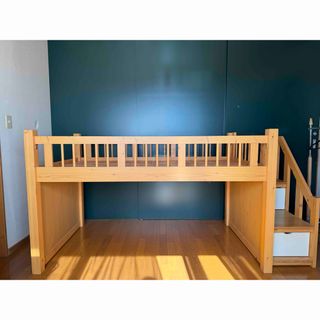 ロフトベッド ニトリ アルルN ブラックの通販 by GIBSON's shop｜ラクマ