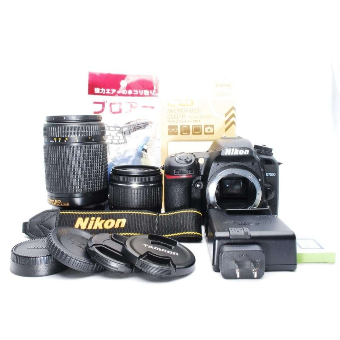 Nikon - Nikon D7500 Wレンズ 300mm望遠レンズ付き Wi-Fi転送可能の