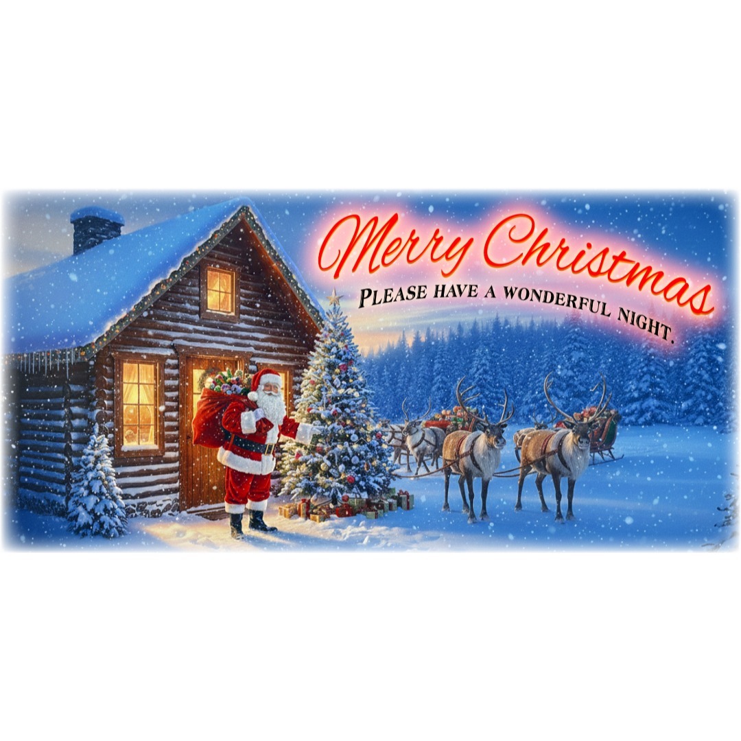 メリークリスマス サンタクロース プレゼント 看板 置物 雑貨 ライト