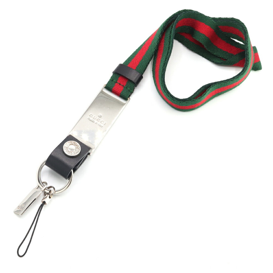 GUCCI - グッチ ネックストラップ シェリーライン グリーン 中古の通販
