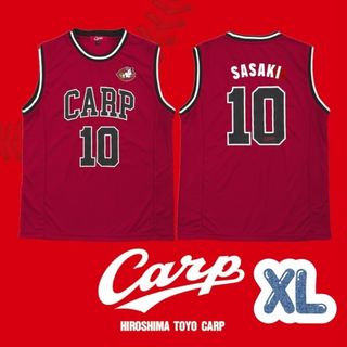 広島東洋カープ - カープ佐々木泰選手バスケ風ユニフォーム！O（XL