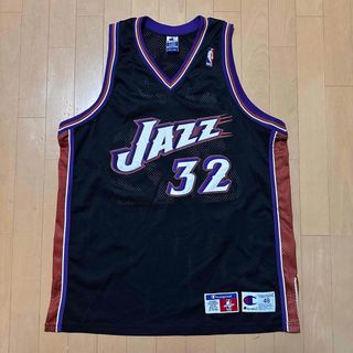 Champion - Utah Jazz カール・マローン #32 刺繍ユニフォーム 48の