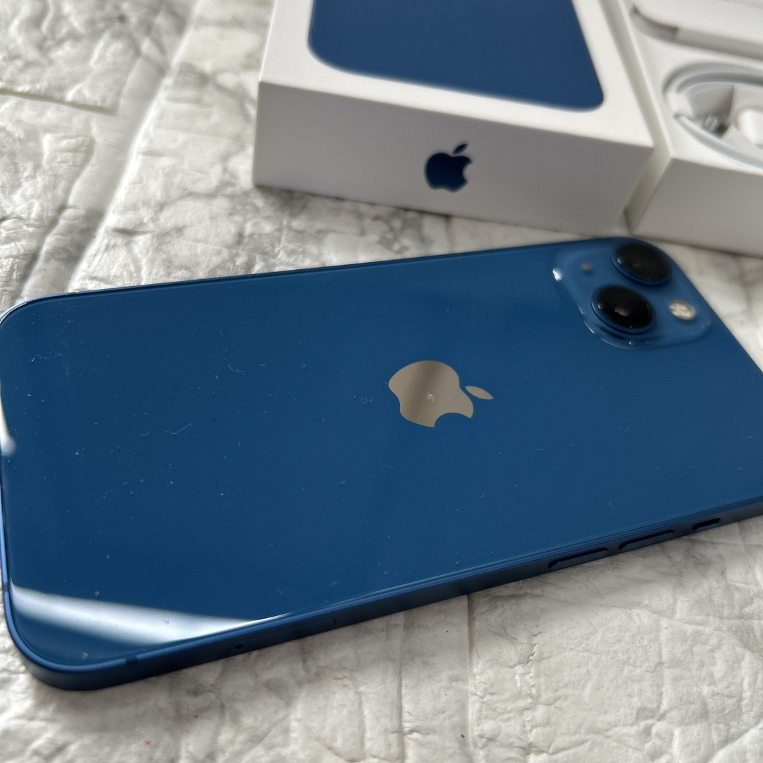 iPhone13 SIMフリー 256GB ブルー 箱付き の通販 by リア｜ラクマ