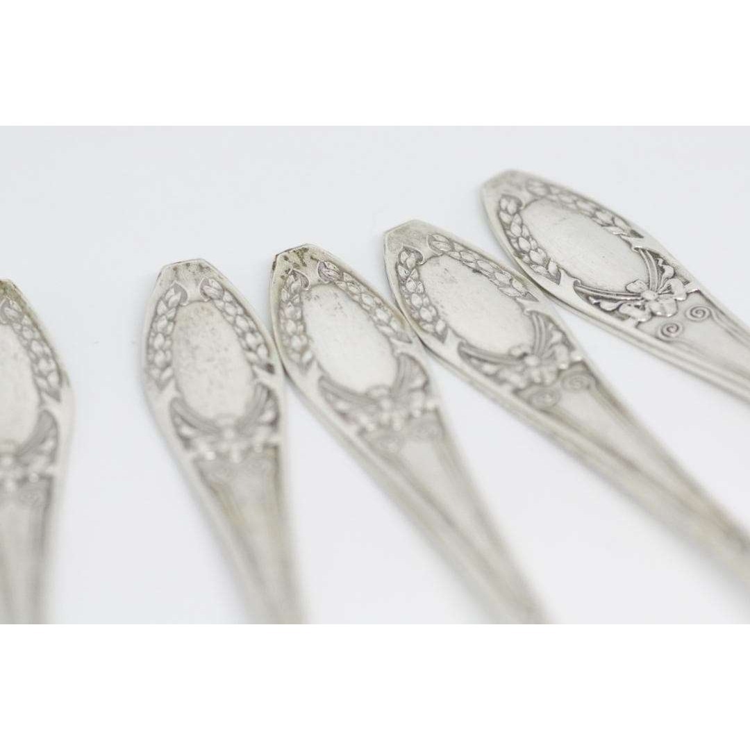 超お得】No2【純銀・ソリッドシルバー】 6本セットスプーンの通販 by