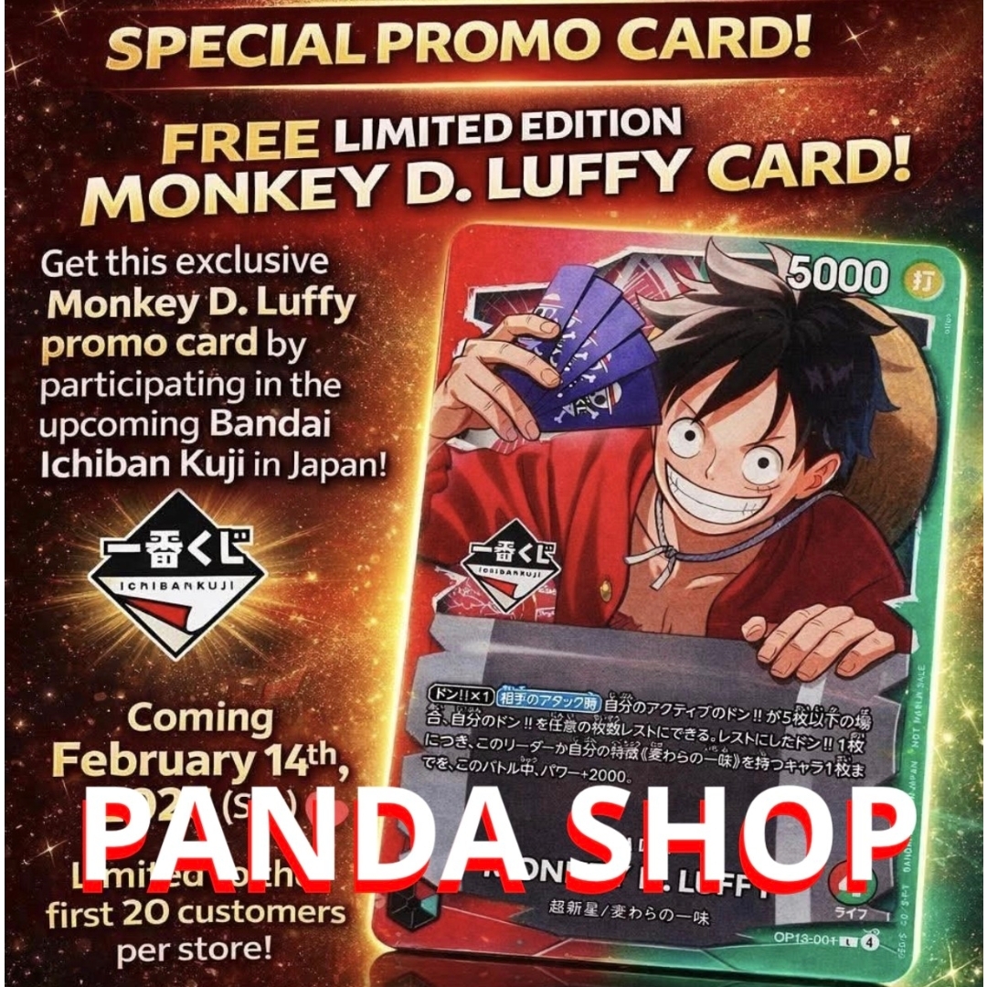 ONE PIECE - ルフィ 限定プロモカード ONE PIECE ICHIBAN KUJI PSAの