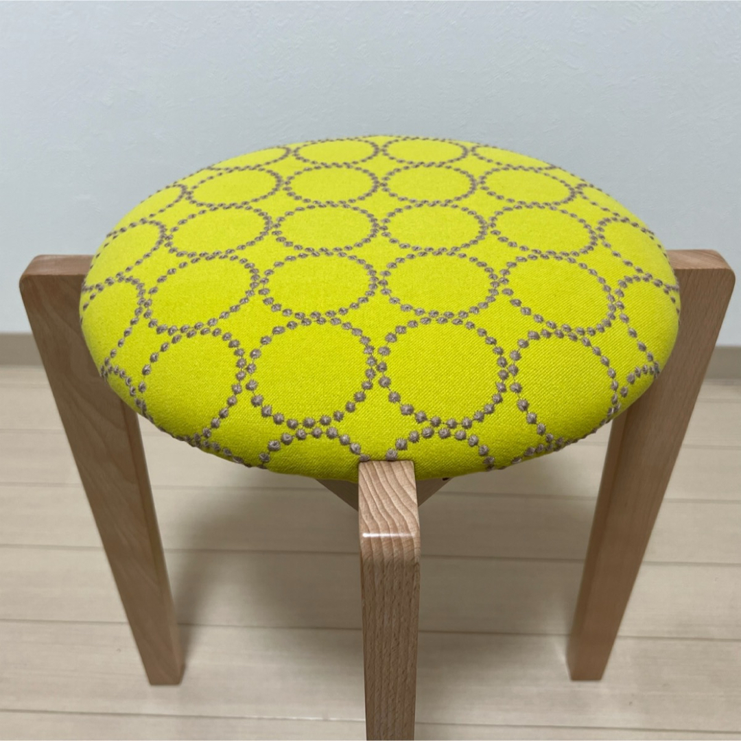 mina perhonen - ミナペルホネン スツール タンバリン 角脚 【イエロー