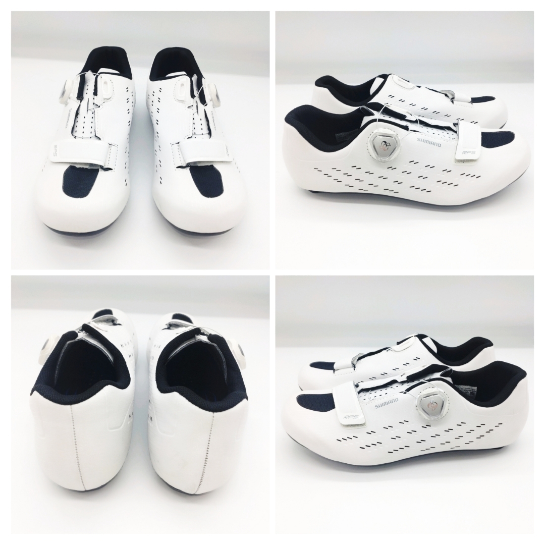 SHIMANO - 極美 シマノ RP5 ロードシューズ 40 25.2cm SH-RP501 白の