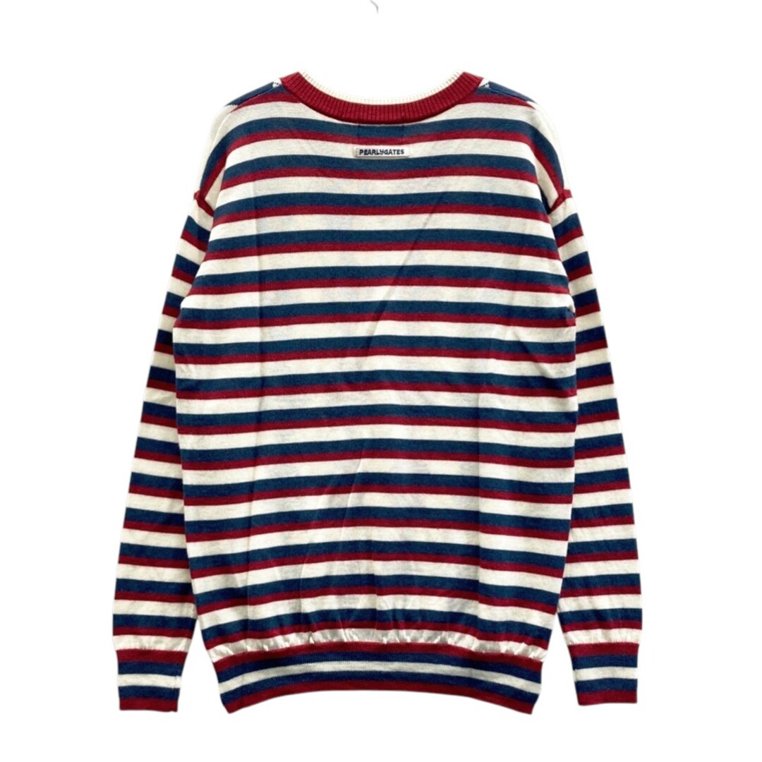 サイズ：0 PEARLY GATES パーリーゲイツ Vネック 長袖 ニットセーター