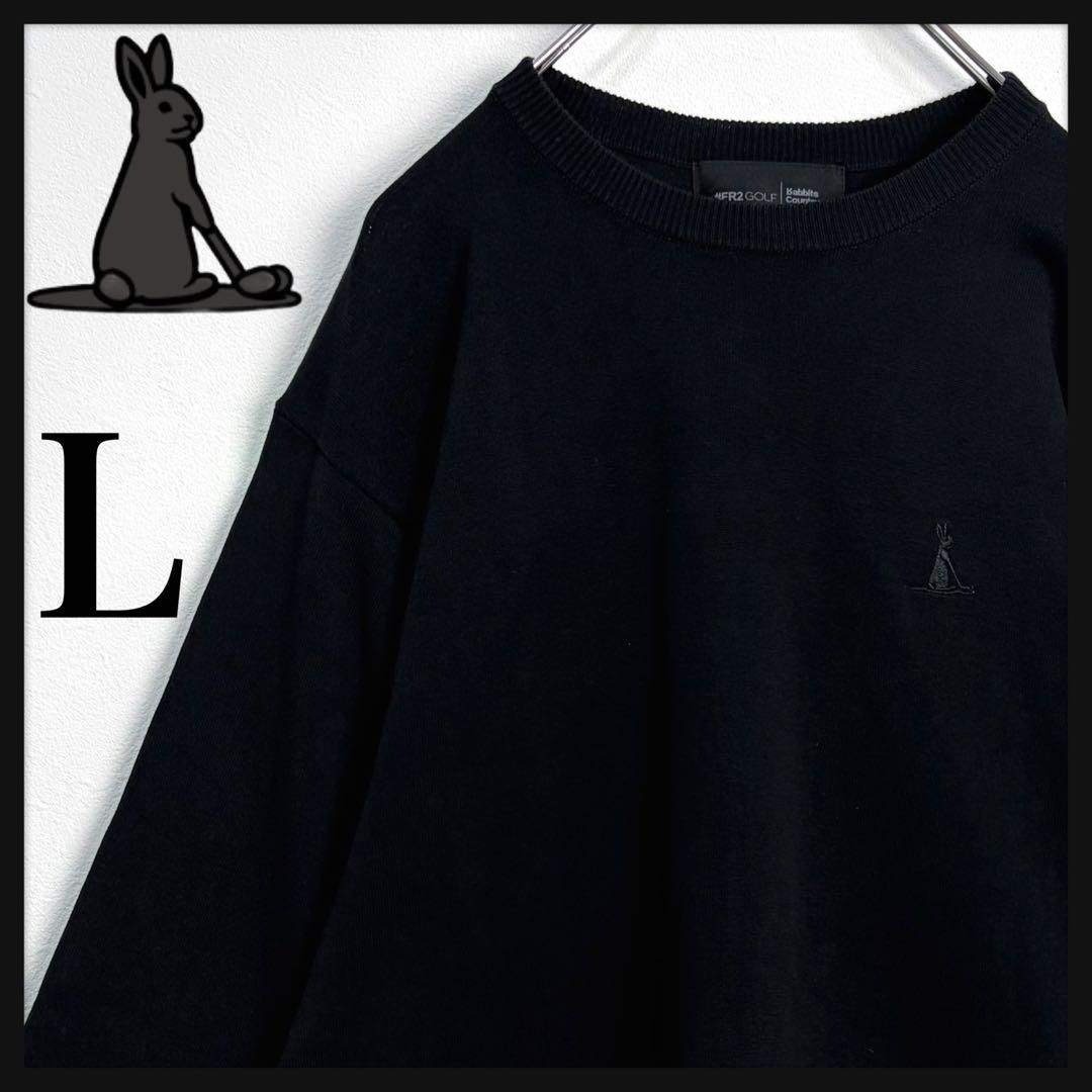 FR2 - 【美品】FR2ゴルフ セーター 刺繍ロゴ コットンニット メンズL