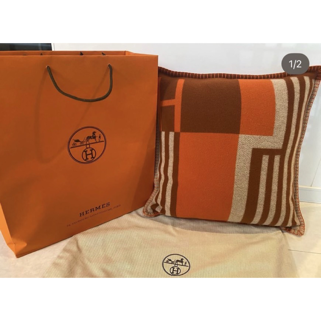 HERMES - 【美品】エルメス アヴァロンPM クッション カシミヤ混の通販