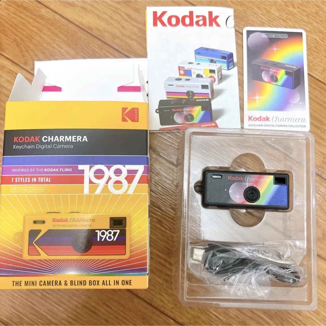 新品 Kodak コダック キーチェーンデジタルカメラ チャーメラ ブラック
