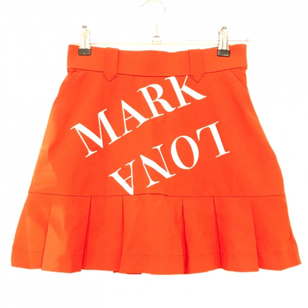 MARK&LONA - マークアンドロナ ストレッチスカート レッド×白 裾