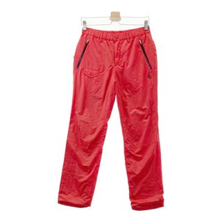 サイズ：3 PEARLY GATES パーリーゲイツ 裏起毛 ロングパンツ レッド系