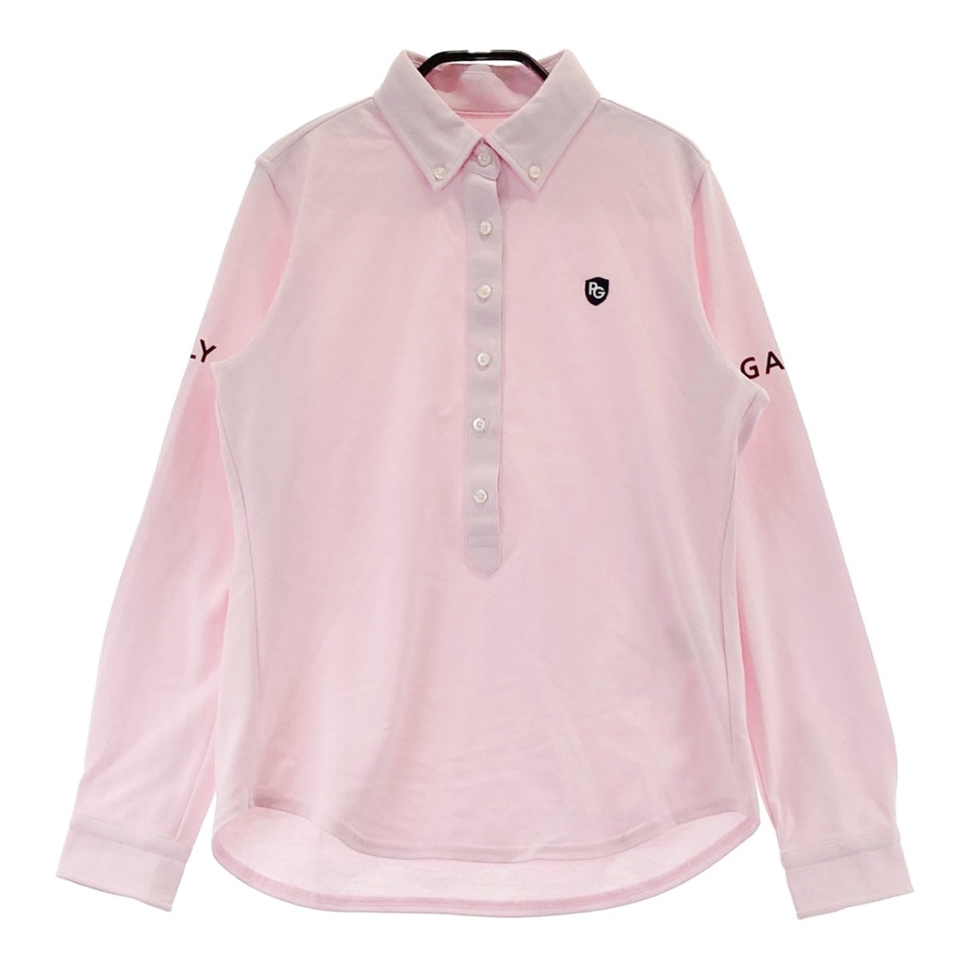 サイズ：0 PEARLY GATES パーリーゲイツ 長袖ポロシャツ ピンク系
