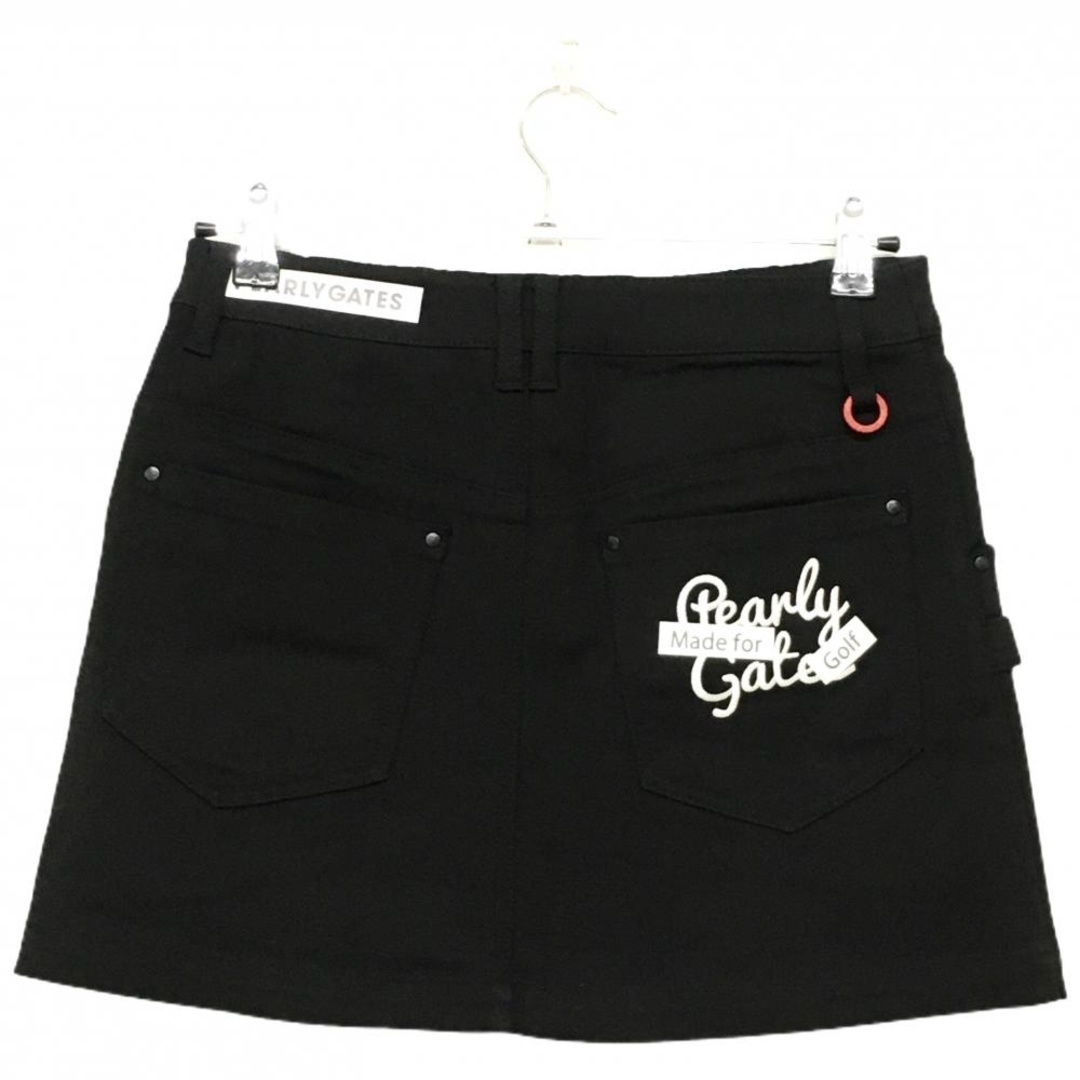 PEARLY GATES - 【超美品】パーリーゲイツ スカート 黒 ロゴ白