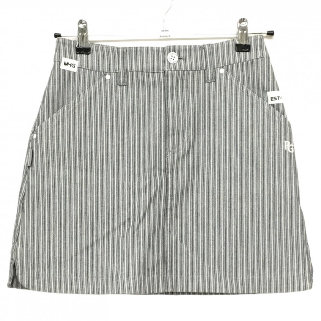 PEARLY GATES - 【美品】パーリーゲイツ スカート グレー系×白