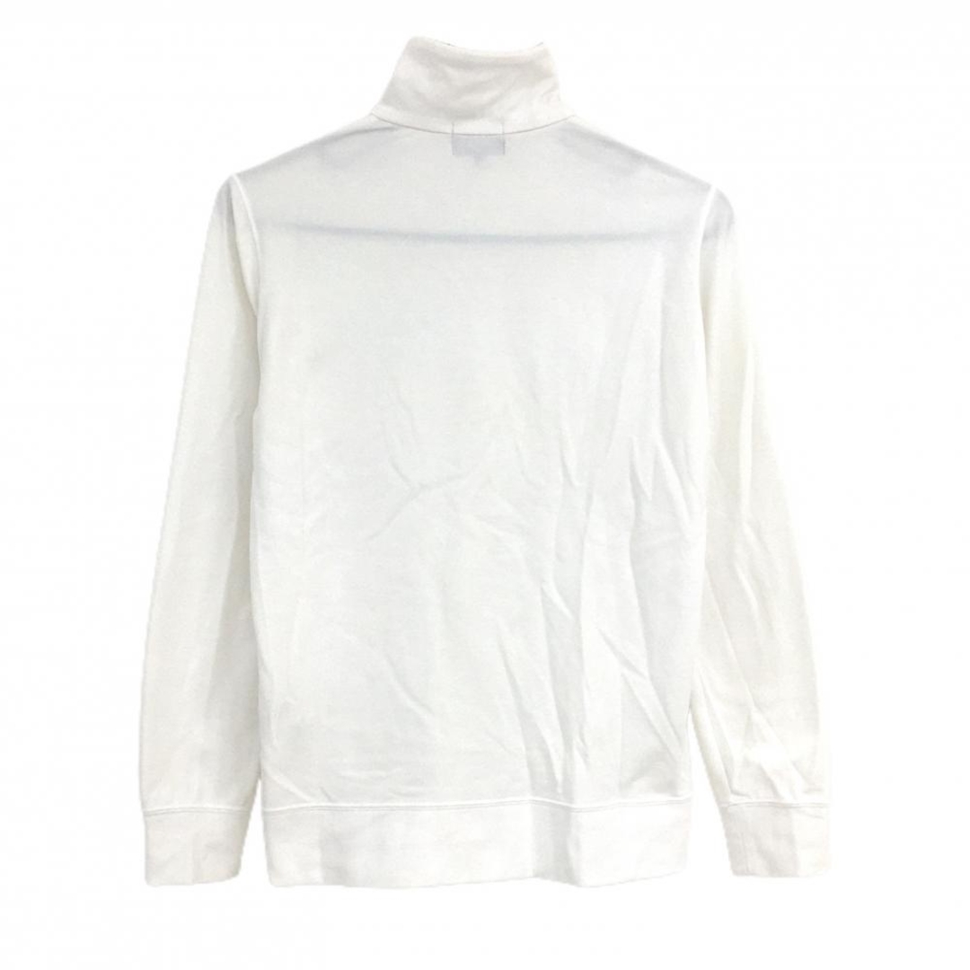 PEARLY GATES - パーリーゲイツ 長袖ハイネックシャツ 白 ハーフジップ