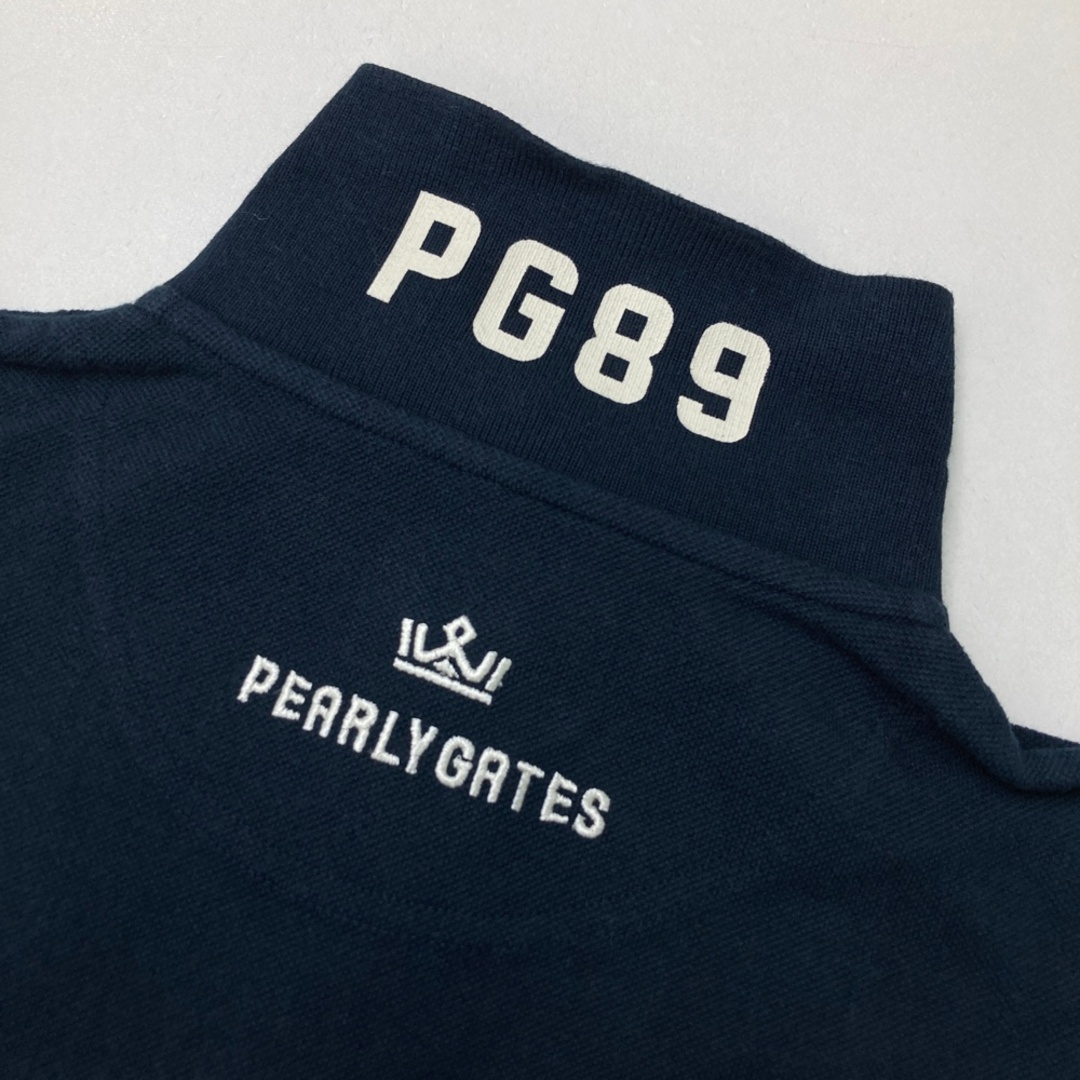 サイズ：1 PEARLY GATES パーリーゲイツ 半袖ポロシャツ ネイビー系