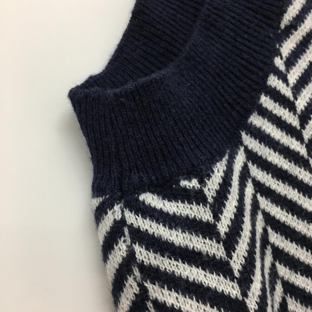 BEAMSGOLF - 【美品】ビームスゴルフ ニットベスト ネイビー×白 V