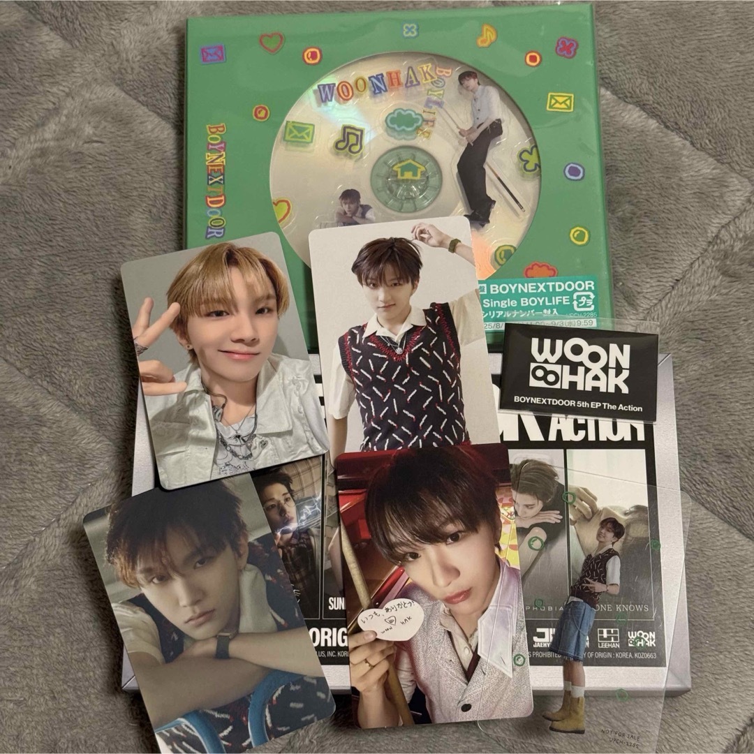 BOYNEXTDOOR The Action BOYLIFE ウナク トレカの通販 by bwa.｜ラクマ