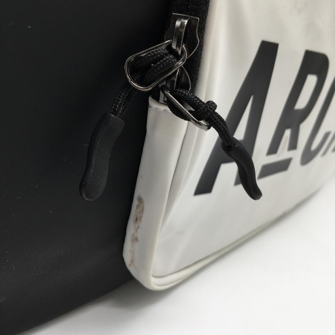 archivio - アルチビオ ロッカーバッグ 黒×白×ライトグリーン ビッグ