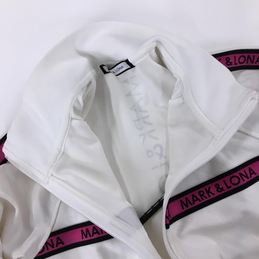 MARK&LONA - 【美品】マークアンドロナ ジャケットブルゾン 白×ピンク