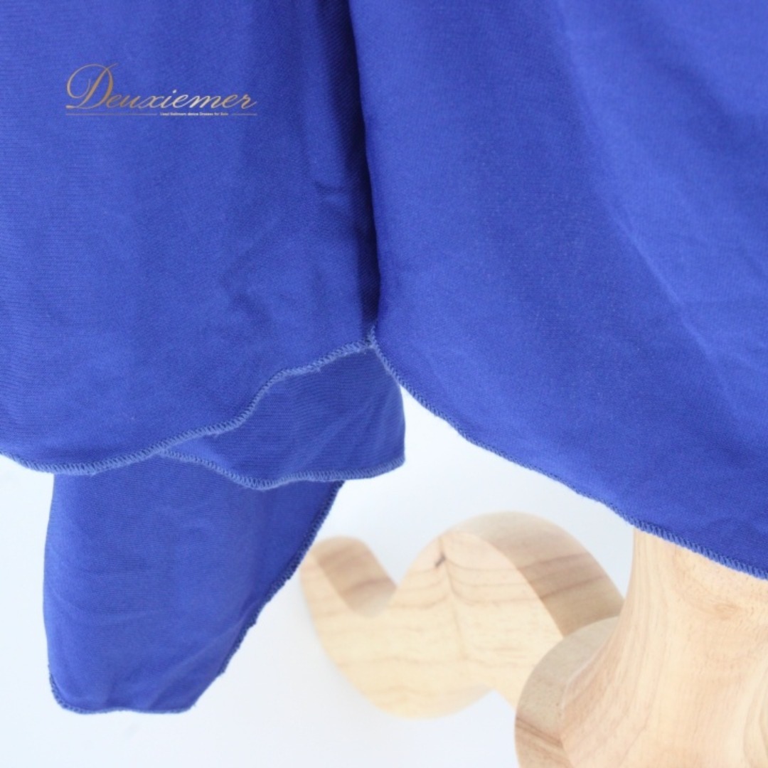 社交ダンス 衣装 ラテン ドレス ワンピース パーティドレス 青