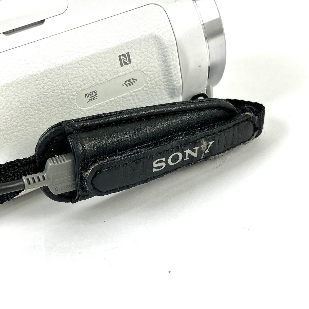 ソニー デジタルHDビデオカメラレコーダー HDR-CX675 ホワイト 中古の