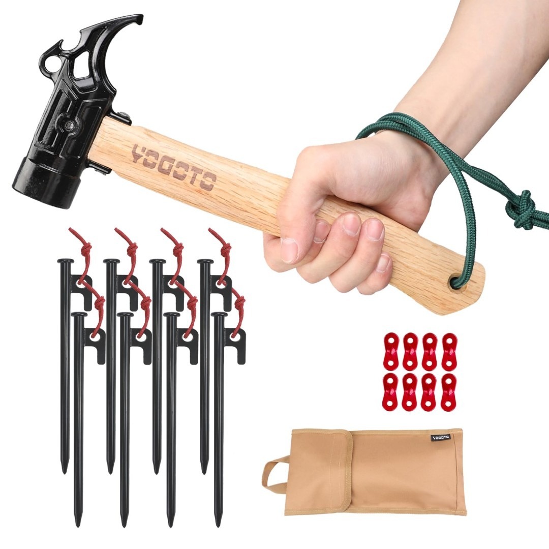 数量限定】ペグハンマー 安全 ベルト付 収納ケース付の通販 by