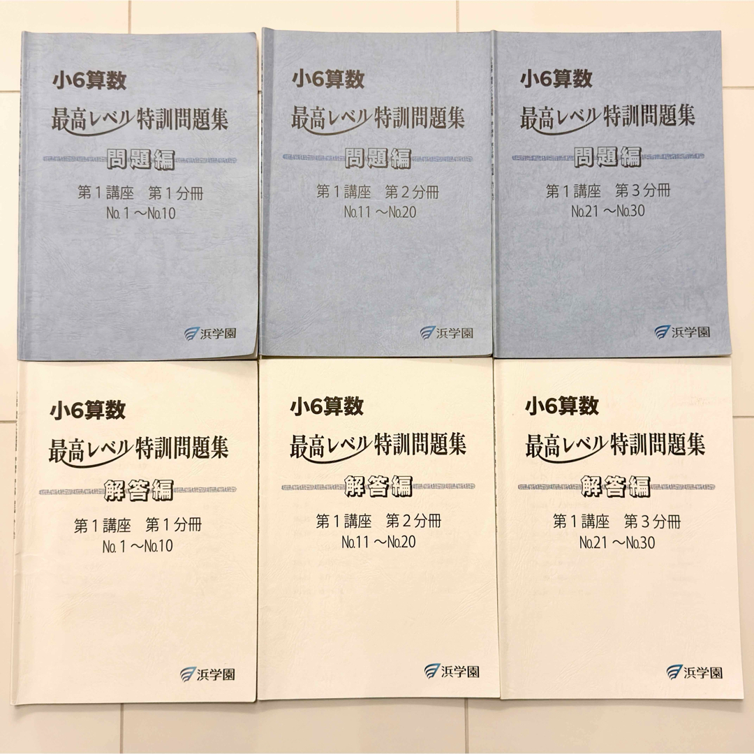 浜学園 小6算数 最高レベル特訓問題集の通販 by Ryo's shop｜ラクマ
