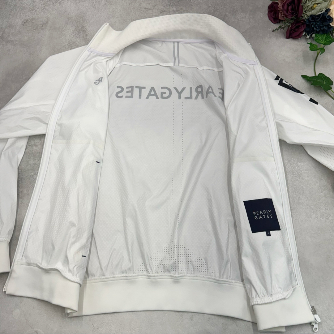 PEARLY GATES - パーリーゲイツ ナイロンジャケット ホワイト ゴルフ