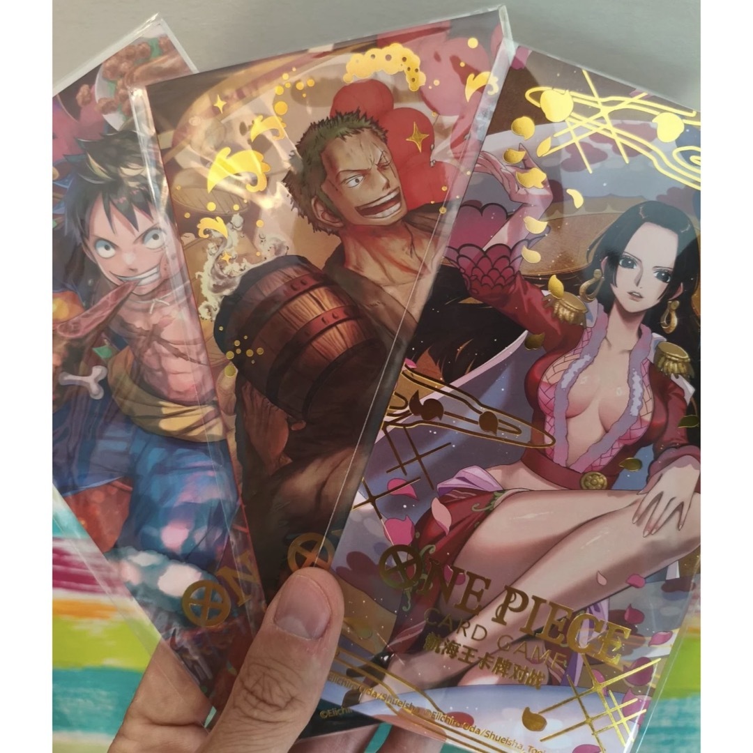 ワンピースカード ルフィ ゾロ ハンコック 中国 旧正月 プロモ セット