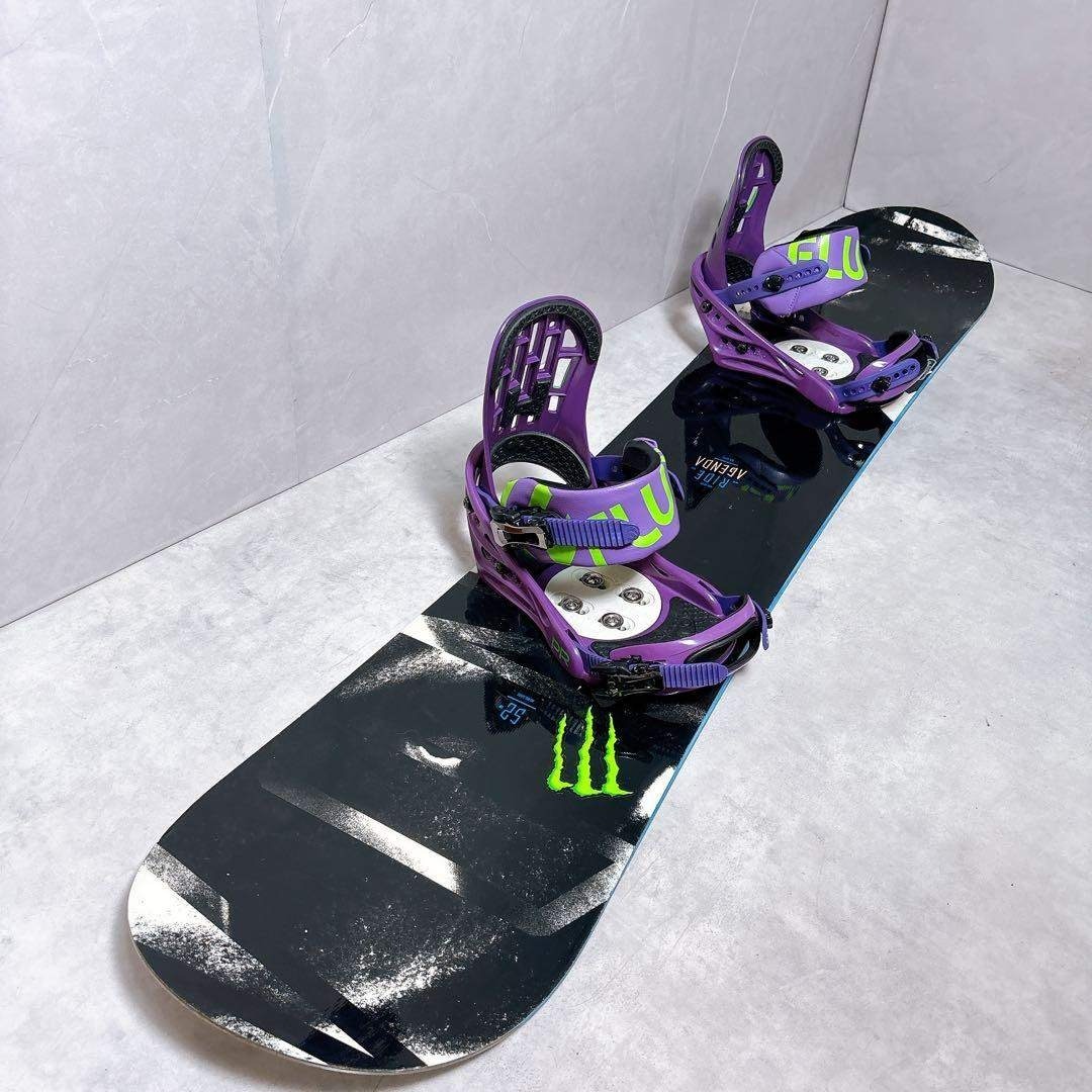 RIDE - RIDE AGENDA × FLUX スノーボード 2点セット ビギナーWax済の